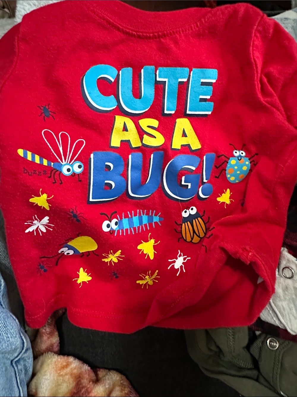 Garanimals Red "Cute As A Bug" Graphic Tee